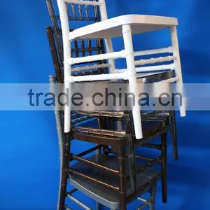 White Wedding Resin Banquet Hall Chairs thumbnail-5