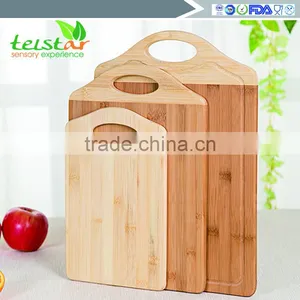 Family Chopping Block Cutting Board Bamboo Fruit All Bamboo Chopping Block Cutting Board Kitchen Accessories thumbnail-1