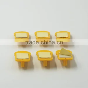 Set of 6 Yellow Smile Face Household Plastic Self Adhesive Wall Hook thumbnail-3