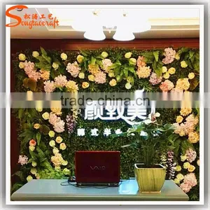 All Kinds of Flowers Mixed With Artificial Flower Wall for Decorative thumbnail-1