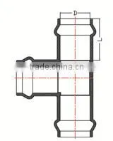 HIGH QUANLITY EXPANING EQUAL TEE OF PVC GB STANDARD PIPES & FITTINGS FOR WATER SUPPLY thumbnail-2