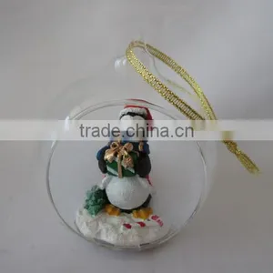 Crystal Balls Dollarma One Dollar Cheapest XMS Christamas Bear Deer Santa SnowFlake Glass 156032-15037 thumbnail-4