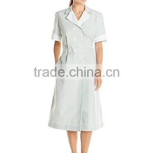 Fashionable Nurse Uniform Designs Wholesale New Style Bulk Cheap High Quality Long Medical Dress Women Hospital Uniform thumbnail-5