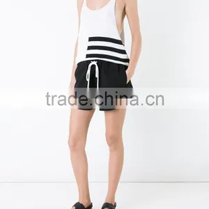 Women Fashion Wholesale Custom Black Cotton Canvas Mini Shorts Pants Guangzhou Apparel Clothing China Manufacturer Hot Shorts thumbnail-4