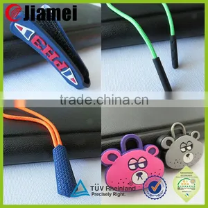 Garment Accessory Factory OEM Design Custom Rubber Zipper Pull thumbnail-1
