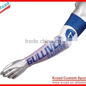 Fluo Yellow Outdoor Cooling Fashion Arm Sleeves Cover UV Sun Protection for Cycling Basketball, Golf, Football thumbnail-2