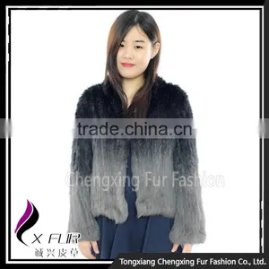 CX-G-A-224A 2016 Winter Women Elegant Fashion Rabbit Fur Coat thumbnail-3