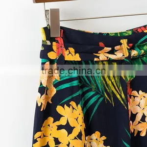 MAXNEGIO Hawaii Bowknot Workout Beach Painter Pants thumbnail-3