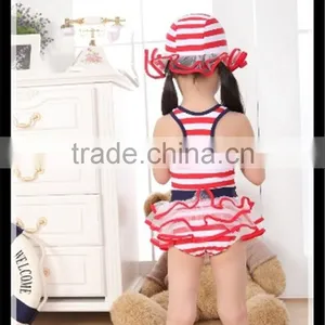 Cute Swimwear Beachwear Sportwear Stripe One Piece thumbnail-3