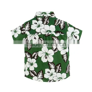 2017 Boys Summer Clothes New Arrival Fashion Aloha Shirt Hawaiian Shirt Floral Shirt for Boy thumbnail-4