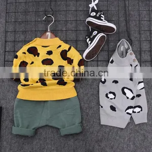 S16707A Wholesale Latest Cotton Knitting Children Kid Sweater for Girls thumbnail-2