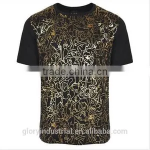 Gilt Printing Fashion Polo t Shirt Men thumbnail-1
