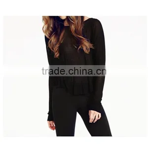 New Design Plus Size Round Neck Black and White Loose Bat Sleeve Casual Clothes Wing Printing t Shirt Blank T-shirt thumbnail-3