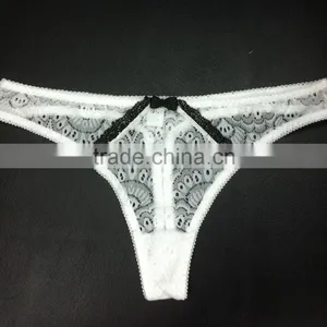 Lovely Lace White Sexy Lingerie Sexy Women Wear Sexy Bra Panty Set Images thumbnail-1