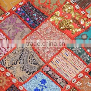Decorative Indian Floor Cushion Square Big Jaipur Decor Luxurious Large Pillow thumbnail-3