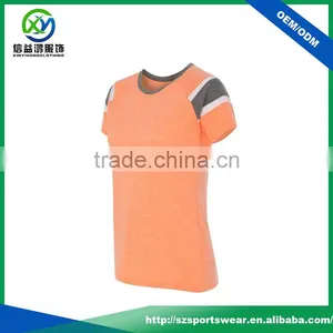 Fashion Design Contrast Color Raglan Sleeve Women's Polyester T-shirt thumbnail-1