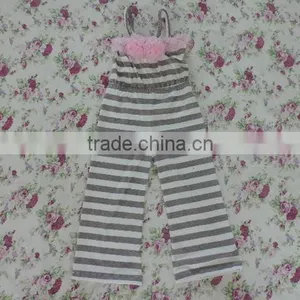 Hot Sale Romper Baby Girls Clothing Fashion Sleeveless Cherven Stripes Cotton Tops Romper 2016 Summer Vacation Kids thumbnail-1