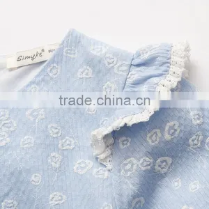 Wholesale Lace Printing Kids Long Sleeve Cotton Dress thumbnail-4
