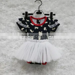 New Arrival Girl Tulle Tutu Romper Dress Printing Baby Clothes thumbnail-1