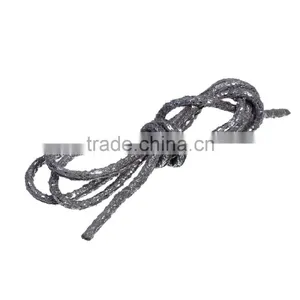 Grey Silver Glitter Round PU Leather Cord thumbnail-1
