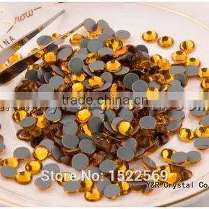 2058HF SS10 Glue Base Topaz Crystal HotFix Iron On Rhinestone Transfer Designs thumbnail-2