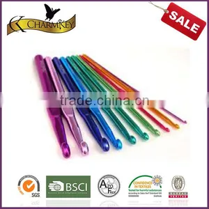 Charmkey High Quality Needlework Aluminum Ergonomic Crochet Hook Set Crochet Bags thumbnail-2