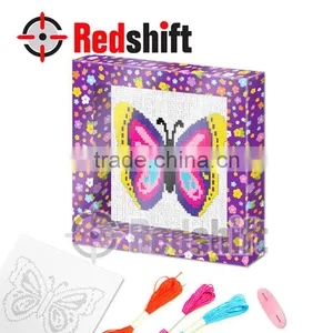 Cross Stitch Butterfly Wall Art Craft Toy Kit Design Your Own Diy thumbnail-1
