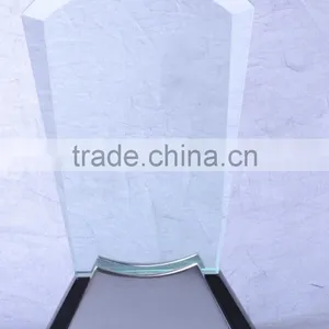 Factory Wholesale Customized Engraving Crystal Glass Trophy For Wooden Base Trophy KC-04 thumbnail-4