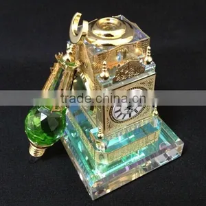 Wholesale Saudi Royal Makkah Clock Tower Crystal Model Manufacture For Makkah Souvenir thumbnail-2