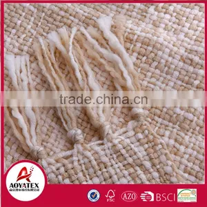 China Supplier Soft 100% Acrylic Throw Blankets With Tassels thumbnail-3