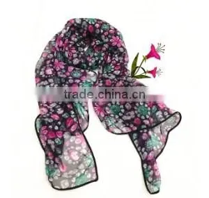 PRINTED POLYESTER SCARF thumbnail-2