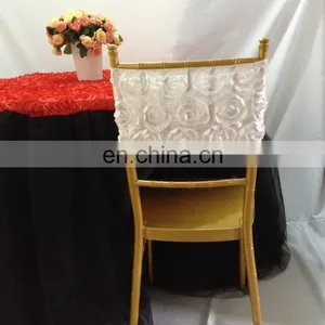 New Arrival Luxury Fashion White Chair Band Rose Chair Sashes thumbnail-1
