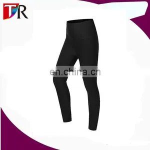 Women's Fashion 92% Polyester 8% Spandex Black Sport Leggings In Fitness thumbnail-1