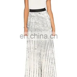 Latest Design Long Pleated Skirt Models Top Designs thumbnail-1