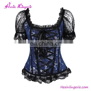 3 Colors 10 Plastic Boned Boning Lace Blue Underwear Waist Corset Busk thumbnail-4
