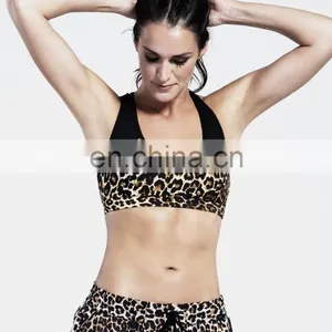 Wholesale Ladies Fashion Leopard Sports Bra Yoga #YB0013 thumbnail-2