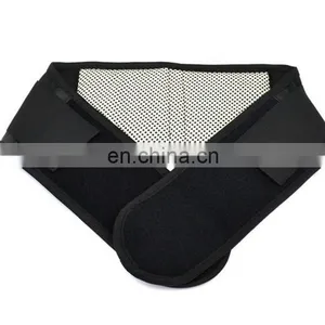 Portable Adjustable Elastic Infrared Self-heating Magnetic Therapy Back Waist Support Lumbar Brace Belt Double Pull Strap Lower thumbnail-1