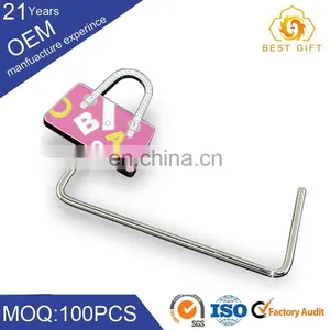 Women Portable Metal Elegant Purse Hanger / Bag Honger With Logo thumbnail-6