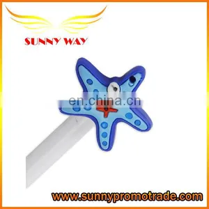 Hot Selling Cute Starfish Soft Pvc Pen Caps thumbnail-1