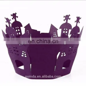 Crown Decoration Laser Cut Cupcake Wrapper thumbnail-1