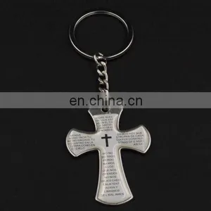 High Quality Metal Cross Keychain thumbnail-2