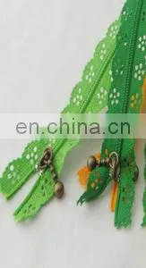Colorful Network Lace Invisible Nylon Lace Zipper ---3# 4# 5# 8# 10# thumbnail-4