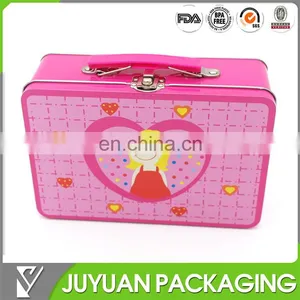 2015 New Design Cute Lunch Tin Box With Lock and Key thumbnail-1