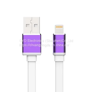 Flat Lightning-USB Cable for IPhone 5/5S/6/6S/6 Plus, OEM Orders Are Welcome thumbnail-1