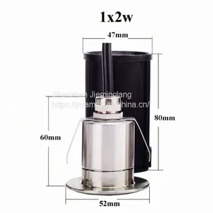 Mini LED 2W CE RoHS 12V/85-265V/dc24v Recessed Lighting LED Spot Floor Garden Yard LED Underground Light thumbnail-2