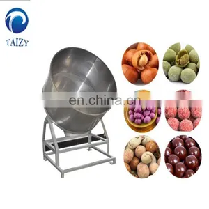 Peanut Snack Coating and Seasoning Pan Machine Chocolate Wrap Sugar Machine Chocolate Candy Coating Machine thumbnail-2