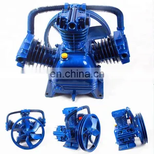 Belt Driven Lubricated Piston High Pressure Air Compressor Pump Head thumbnail-2