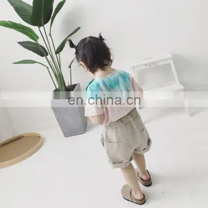 Girl Fashion Summer Cotton Tie Dye T-shirt From China thumbnail-4