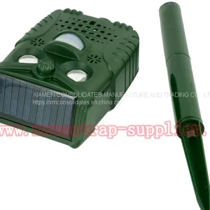 Outdoor Electronic Solar Powered Ultrasonic Sound Animal Bird Repeller With Led Lights thumbnail-3