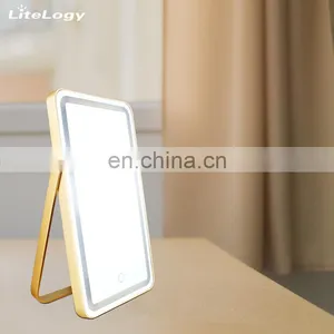 New Design Table Foldable Stand Touch Cosmetic Makeup Led Mirror Lamp thumbnail-2